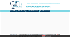 Desktop Screenshot of presscorporate.com